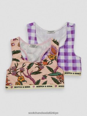 Scotch & Soda Türkiye | Scotch & Soda 2 paket bralette üstü çocuk F4B4N764 Combo A