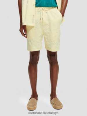 Scotch & Soda Türkiye | Scotch & Soda Basılı Jakar Şort erkekler F4B4N608 muz
