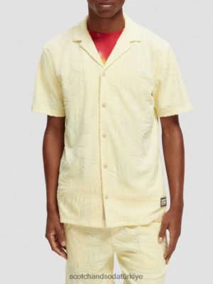 Scotch & Soda Türkiye | Scotch & Soda Basılı Jakard Kampı Gömlek erkekler F4B4N344 muz