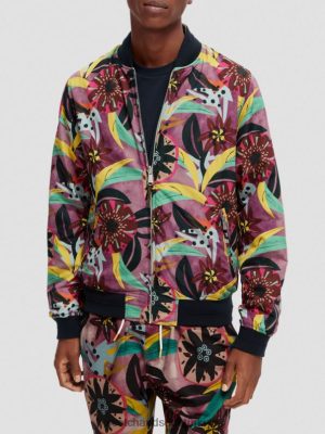 Scotch & Soda Türkiye | Scotch & Soda Baskılı Tersinir Bombacı Ceket erkekler F4B4N562 Combo A