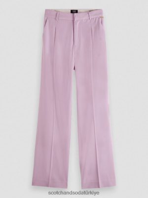 Scotch & Soda Türkiye | Scotch & Soda Düşük katlı geniş bacak pantolonları kadınlar F4B4N156 lavanta