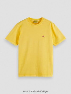 Scotch & Soda Türkiye | Scotch & Soda Düzenli uygun giysi boyalı tişört erkekler F4B4N431 güneş ışığı