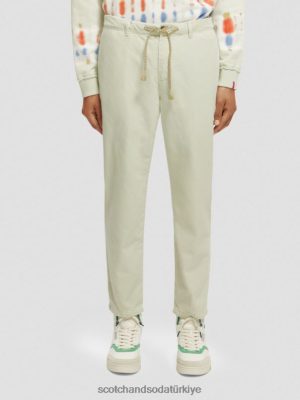 Scotch & Soda Türkiye | Scotch & Soda Drift Düzenli Konik Giyin Boyalı Jogger erkekler F4B4N489 nane
