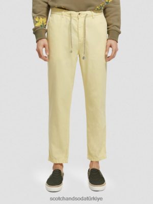 Scotch & Soda Türkiye | Scotch & Soda Drift Düzenli Konik Giyin Boyalı Jogger erkekler F4B4N490 muz