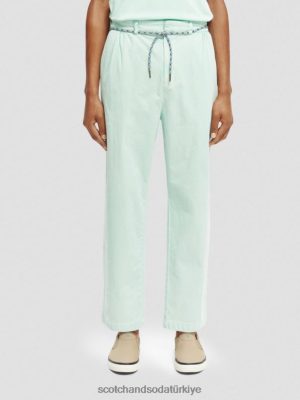 Scotch & Soda Türkiye | Scotch & Soda Geniş bacaklı kadife chino erkekler F4B4N492 koy