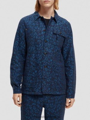 Scotch & Soda Türkiye | Scotch & Soda Jacquard Workwear Fayda Ceketi erkekler F4B4N570 Combo A