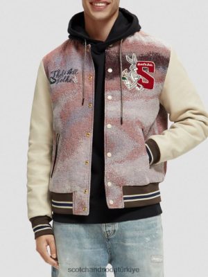 Scotch & Soda Türkiye | Scotch & Soda Looney Tunes Bombacı Ceket kadınlar F4B4N131 Combo A