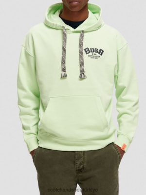 Scotch & Soda Türkiye | Scotch & Soda Looney Tunes Grafik Organik Pamuk Hoodie kadınlar F4B4N203 kireç