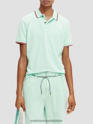 Scotch & Soda Türkiye | Scotch & Soda Organik pamuk kontrastlı pike polo erkekler F4B4N410 koy