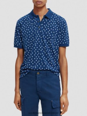 Scotch & Soda Türkiye | Scotch & Soda Organik pamuklu baskılı pike polo erkekler F4B4N398 Combo F