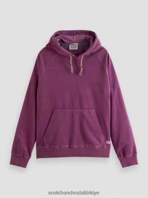 Scotch & Soda Türkiye | Scotch & Soda Organik pamuklu kadroya kapüşonlu erkekler F4B4N509 Dahlia