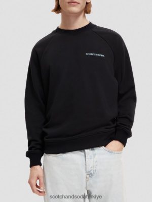 Scotch & Soda Türkiye | Scotch & Soda Organik pamuklu mürettebat sweatshirt kadınlar F4B4N194 siyah
