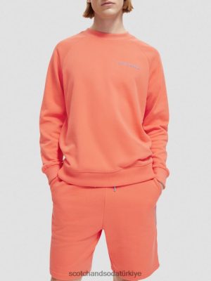 Scotch & Soda Türkiye | Scotch & Soda Organik pamuklu mürettebat sweatshirt kadınlar F4B4N195 ebegümeci