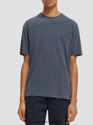 Scotch & Soda Türkiye | Scotch & Soda Rahat Fit Artwork T-Shirt erkekler F4B4N424 donanma