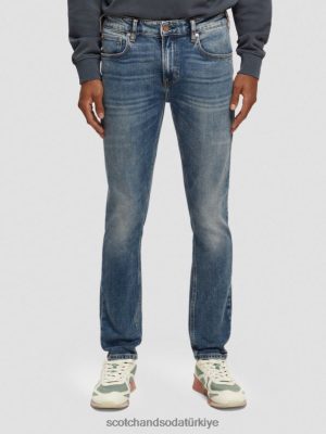 Scotch & Soda Türkiye | Scotch & Soda Skim Super-Slim Fit kot pantolon erkekler F4B4N584 hilal