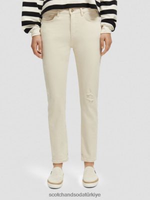 Scotch & Soda Türkiye | Scotch & Soda Yüksek beş ince konik fit kot pantolon kadınlar F4B4N157 Unut beni değil