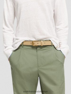 Scotch & Soda Türkiye | Scotch & Soda deri kemer erkekler F4B4N716 kum