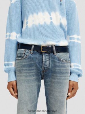 Scotch & Soda Türkiye | Scotch & Soda deri kemer erkekler F4B4N723 deniz