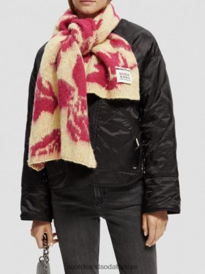 Scotch & Soda Türkiye | Scotch & Soda fırçalanmış jakard dokuma eşarp kadınlar F4B4N279 patlamış mısır