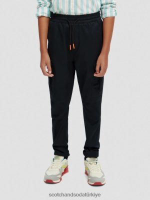 Scotch & Soda Türkiye | Scotch & Soda gevşek konik organik kargo pantolon çocuk F4B4N795 antra
