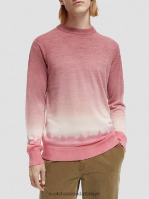 Scotch & Soda Türkiye | Scotch & Soda gradyan kravat boyası yün harmanlanmış kazak erkekler F4B4N642 Combo B