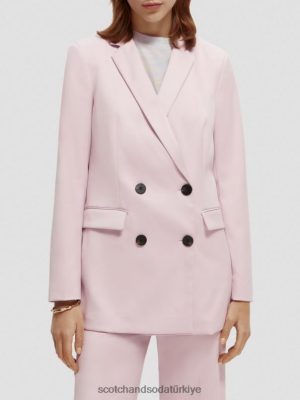 Scotch & Soda Türkiye | Scotch & Soda Çift göğüslü özel blazer kadınlar F4B4N175 lavanta