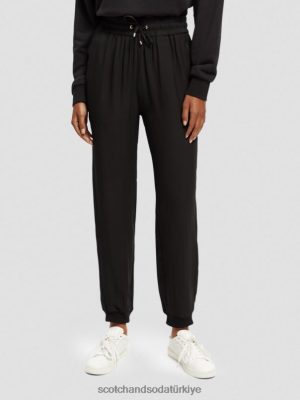 Scotch & Soda Türkiye | Scotch & Soda kolay jogger pantolon kadınlar F4B4N149 siyah
