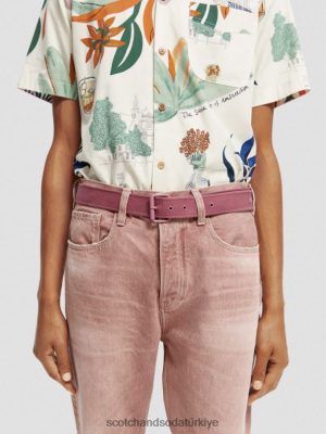 Scotch & Soda Türkiye | Scotch & Soda tuval kemeri erkekler F4B4N709 Dahlia