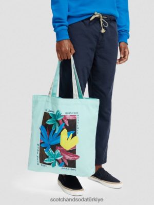 Scotch & Soda Türkiye | Scotch & Soda tuval sanat eseri çanta erkekler F4B4N704 koy